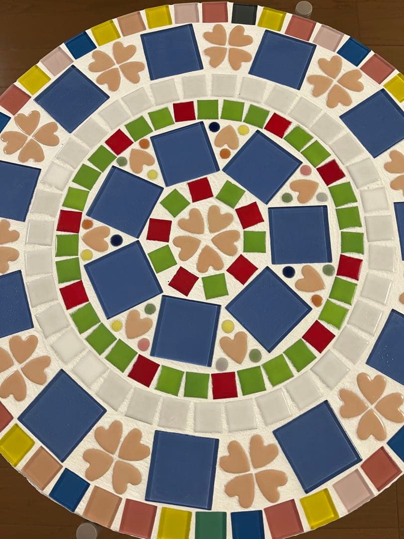 IKEA 丸テーブル　サイドテーブル　リメイク