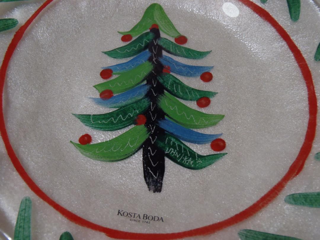 ❤️激レア❤️特大❤️KOSTABODA★クリスマスツリー★プレート★北欧★食器