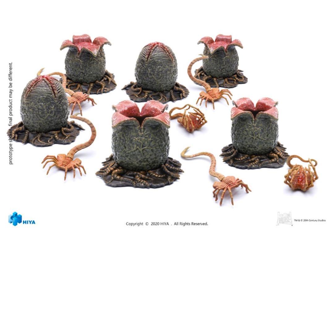 エイリアン＆エイリアン2 エッグ セット　1/18 スケール　ハイヤトイズ