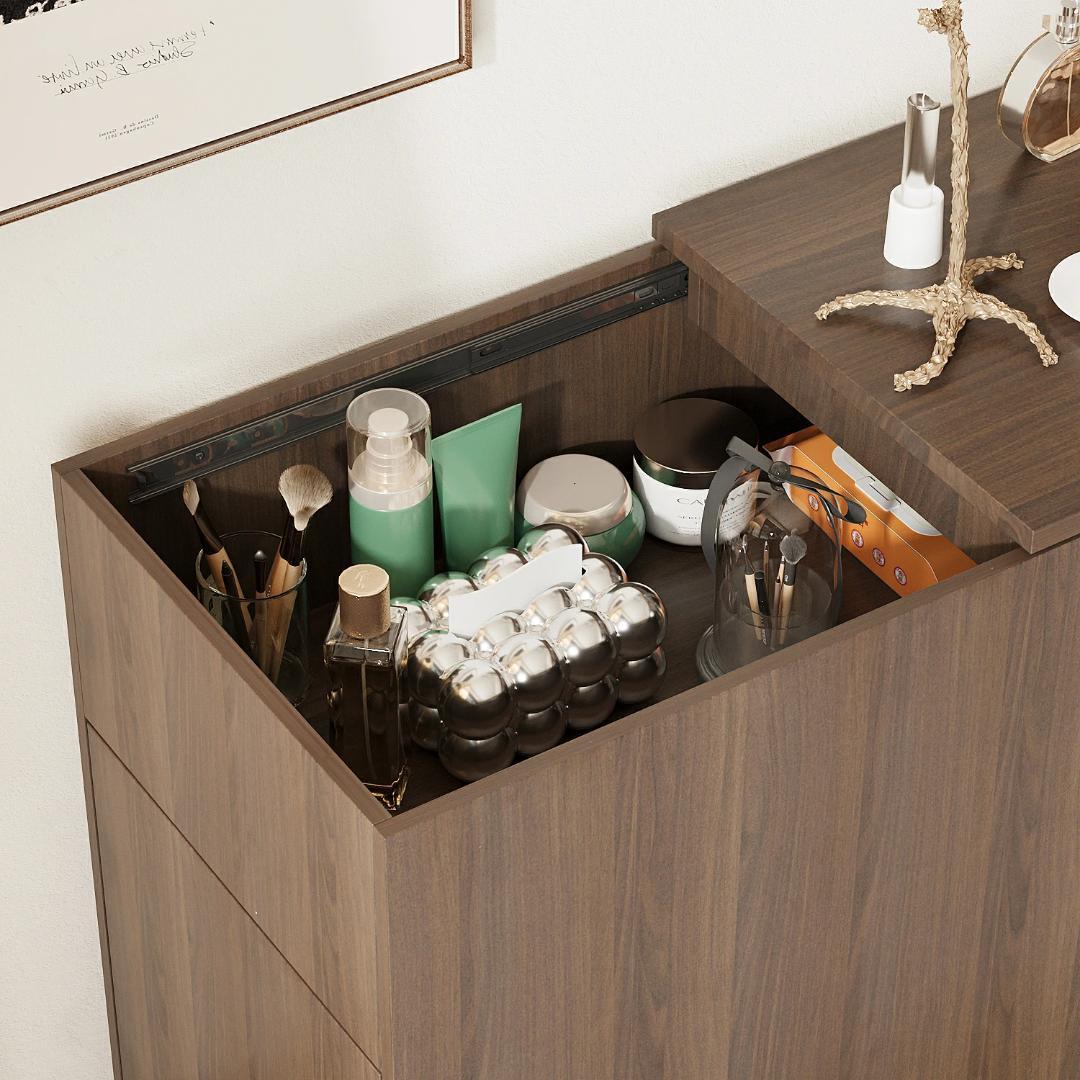 Mary 伸縮パソコンデスク 幅約85～120cm スライド式 引き出し付