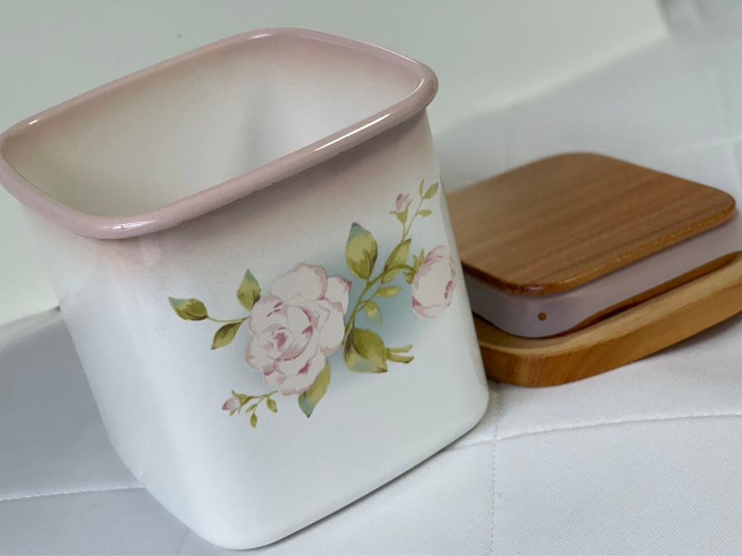 No.2309 イマン imane 四角キャニスター+木ブタ