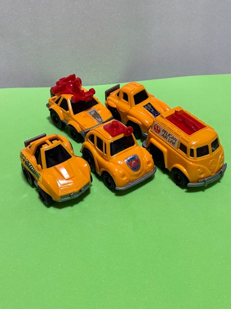 チョロQ、A品番・5台セット・オレンジ色です。