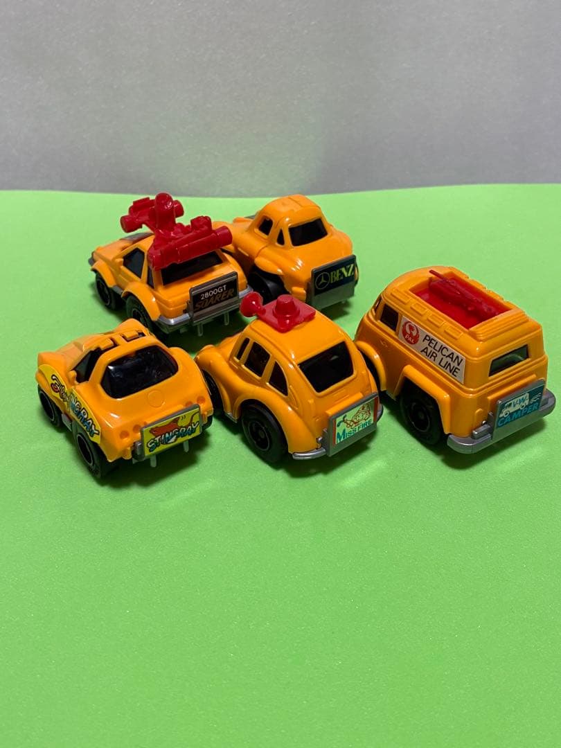 チョロQ、A品番・5台セット・オレンジ色です。