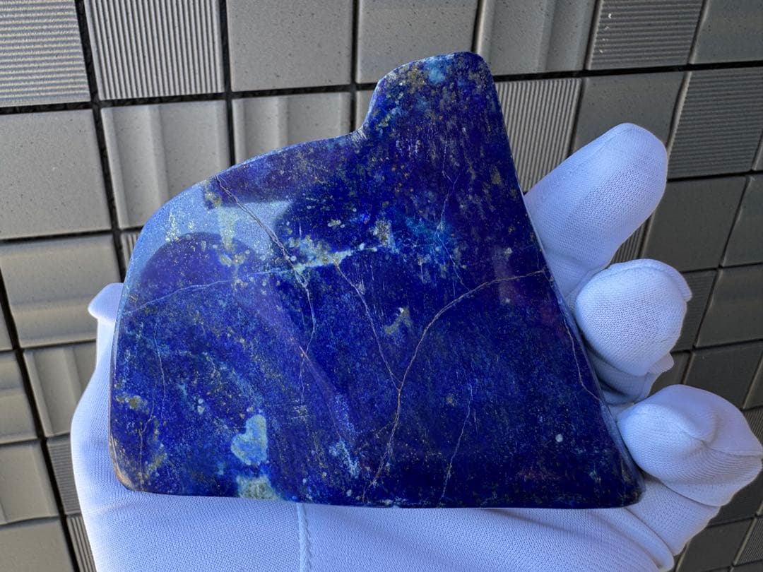 ひろやん ラピスラズリ 高品質 アフガニスタン産 山の形 鑑賞石 天然石