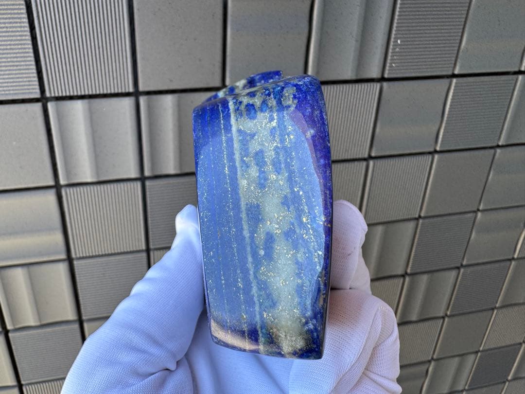 ひろやん ラピスラズリ 高品質 アフガニスタン産 山の形 鑑賞石 天然石