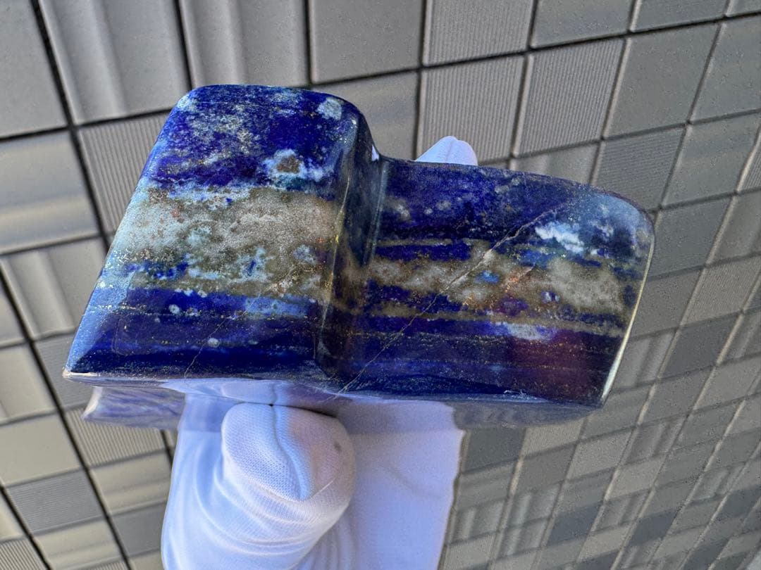 ひろやん ラピスラズリ 高品質 アフガニスタン産 山の形 鑑賞石 天然石