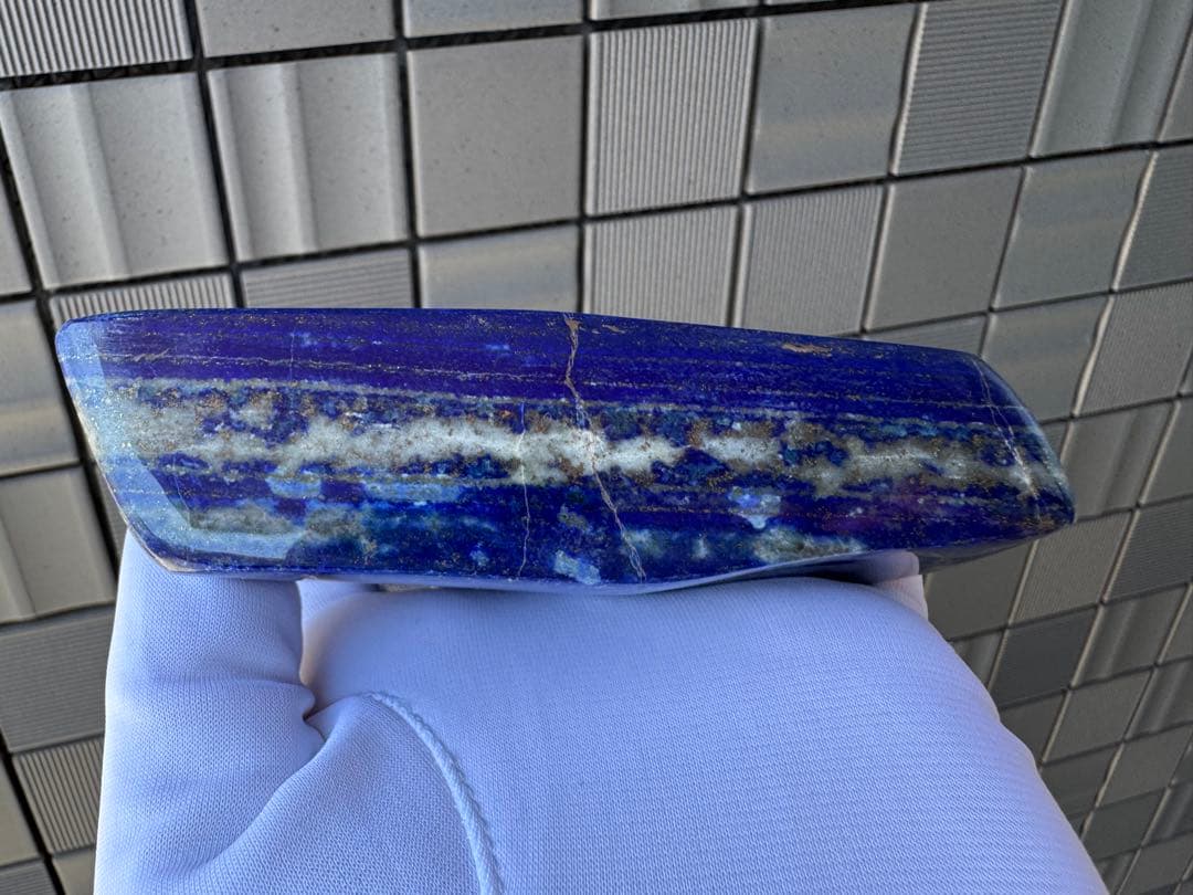 ひろやん ラピスラズリ 高品質 アフガニスタン産 山の形 鑑賞石 天然石