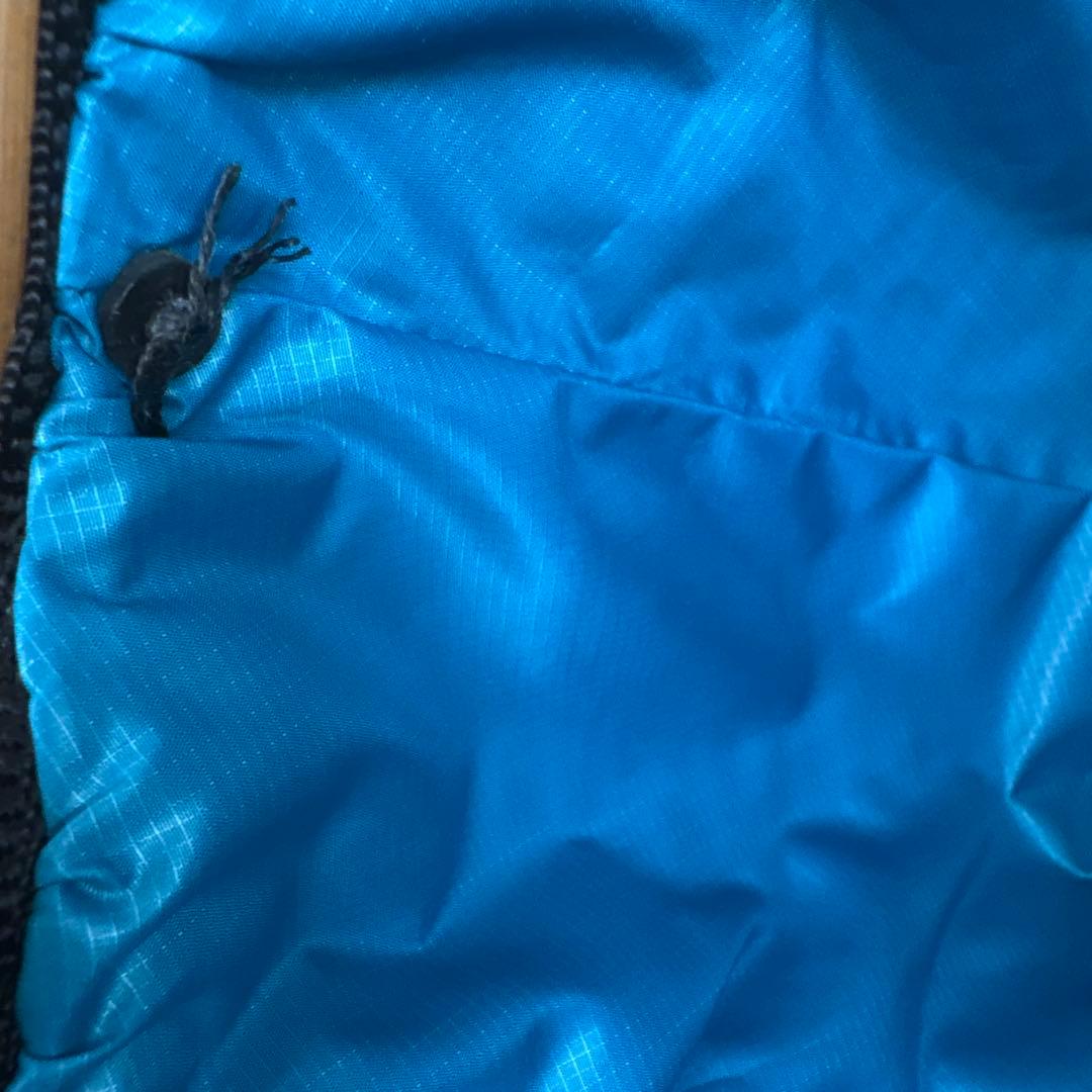 新品　エバゴス　籐製バスケット 青色内布