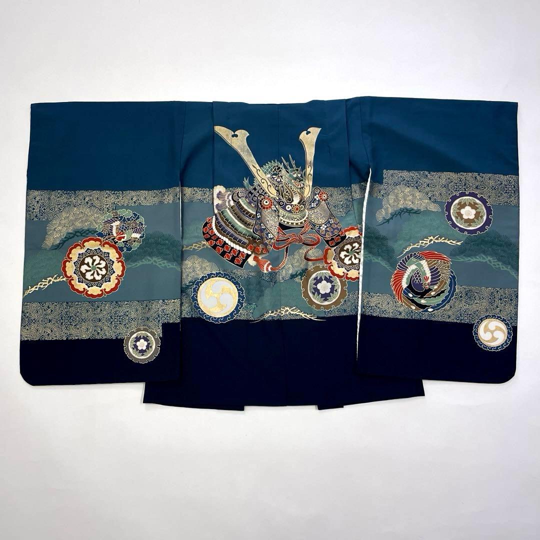 七五三 羽織セット 男の子 羽織 着物 長襦袢 半衿付き 5歳 No.141