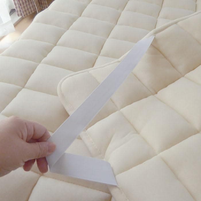 【美品】billerbeck ビラベック 羊毛ベッドパッド クイーンサイズ