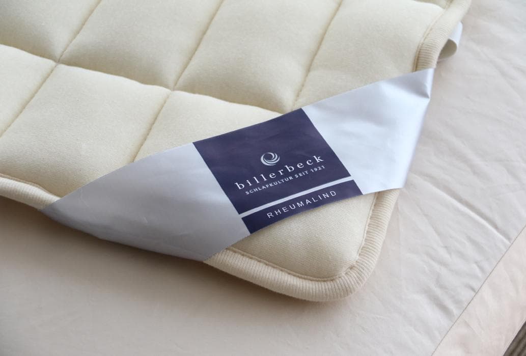 【美品】billerbeck ビラベック 羊毛ベッドパッド クイーンサイズ