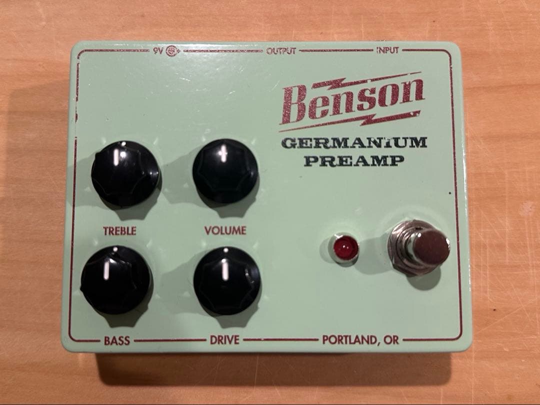 Benson Germanium Preamp ギター歪みペダル