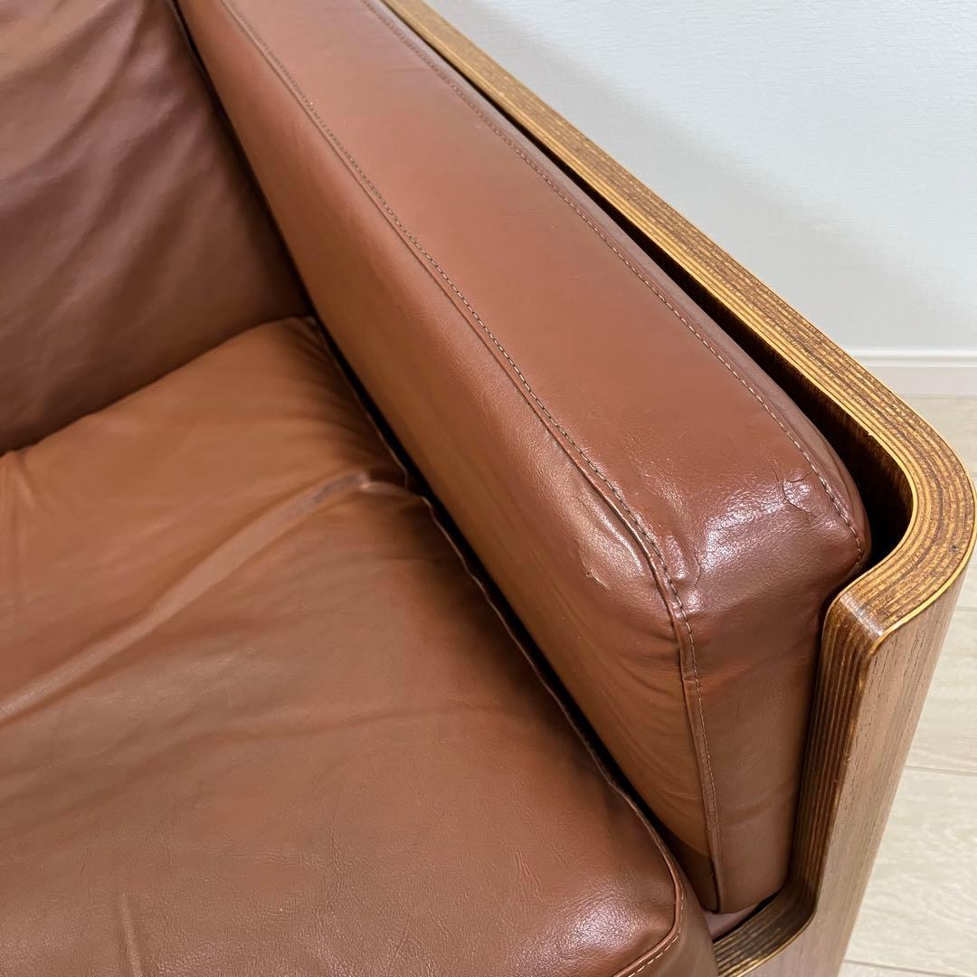 (せ34)天童木工 剣持勇デザイン Hacoチェア 1人掛けソファ イージー