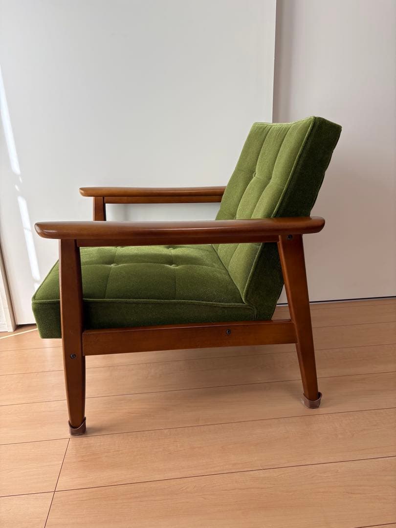 カリモク60 Kチェア 1シーター モケットグリーン
