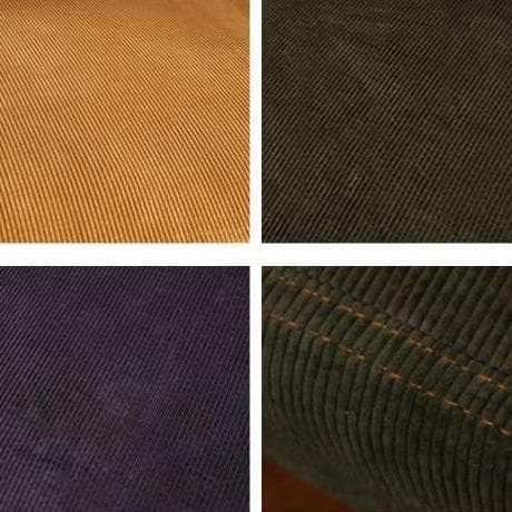 コーデュロイ張地 2人掛けソファ ネイビー