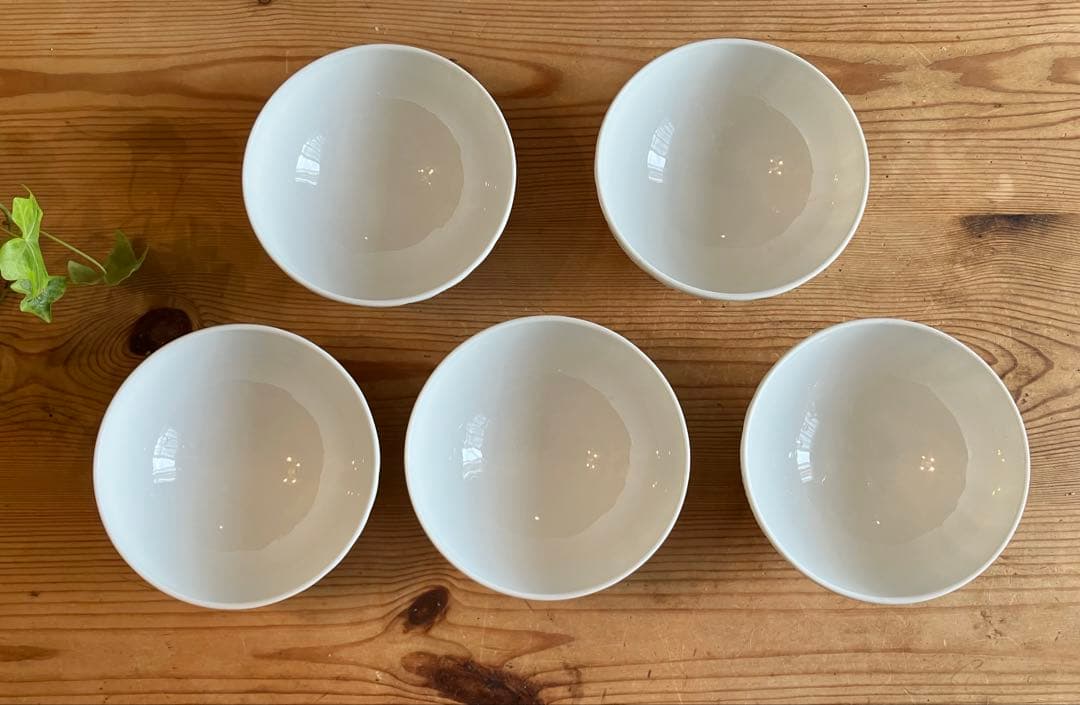 ジノリ　ベッキオホワイト　ライスボウル×5