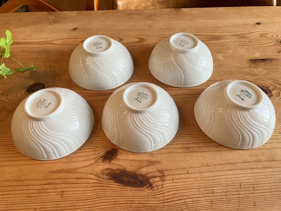 ジノリ　ベッキオホワイト　ライスボウル×5