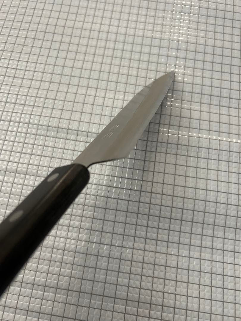 仙助 包丁 三徳包丁 三徳 ダマスカス 170mm 黒合板柄 DPゴールド