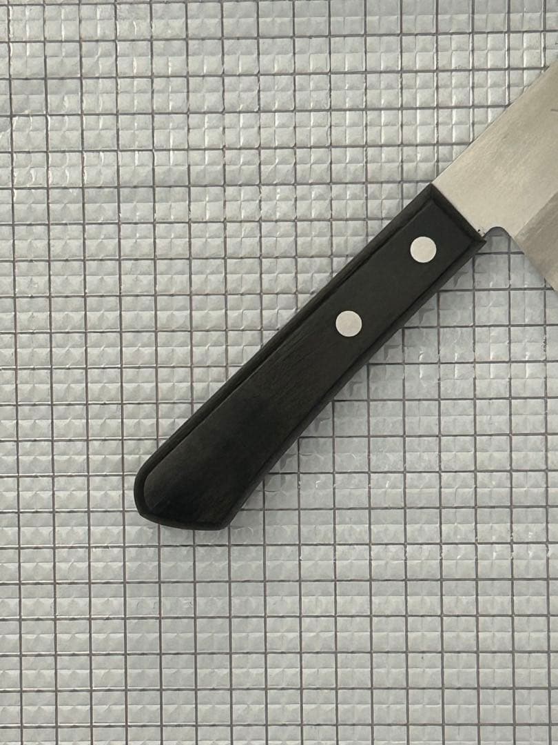 仙助 包丁 三徳包丁 三徳 ダマスカス 170mm 黒合板柄 DPゴールド