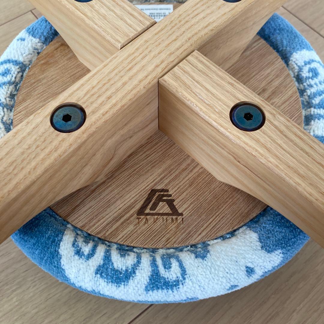 【 匠工芸 & クリッパン 】マッシュルーム スツール ライトブルー