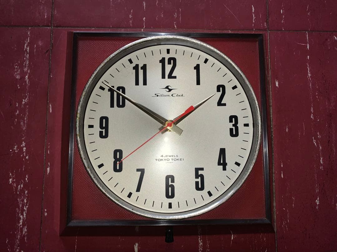 昭和レトロ　動作品　東京時計　Silicon Clock スペースエイジ　レア