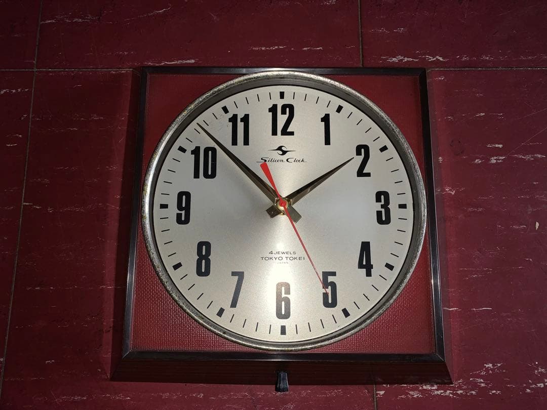 昭和レトロ　動作品　東京時計　Silicon Clock スペースエイジ　レア