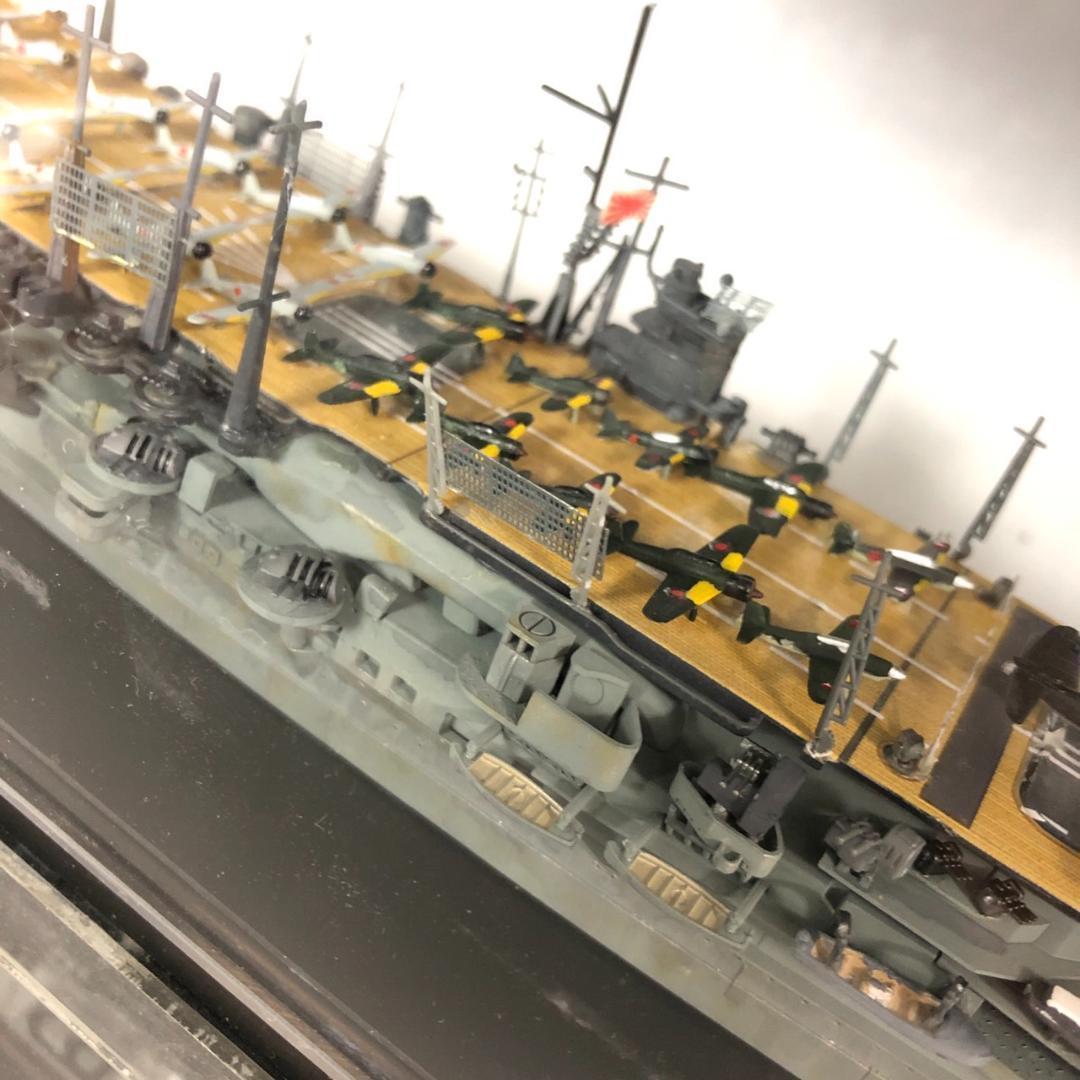 艦船模型セット 空母 アクリルケース付 空母 プラモデル 完成品 - メルカリ