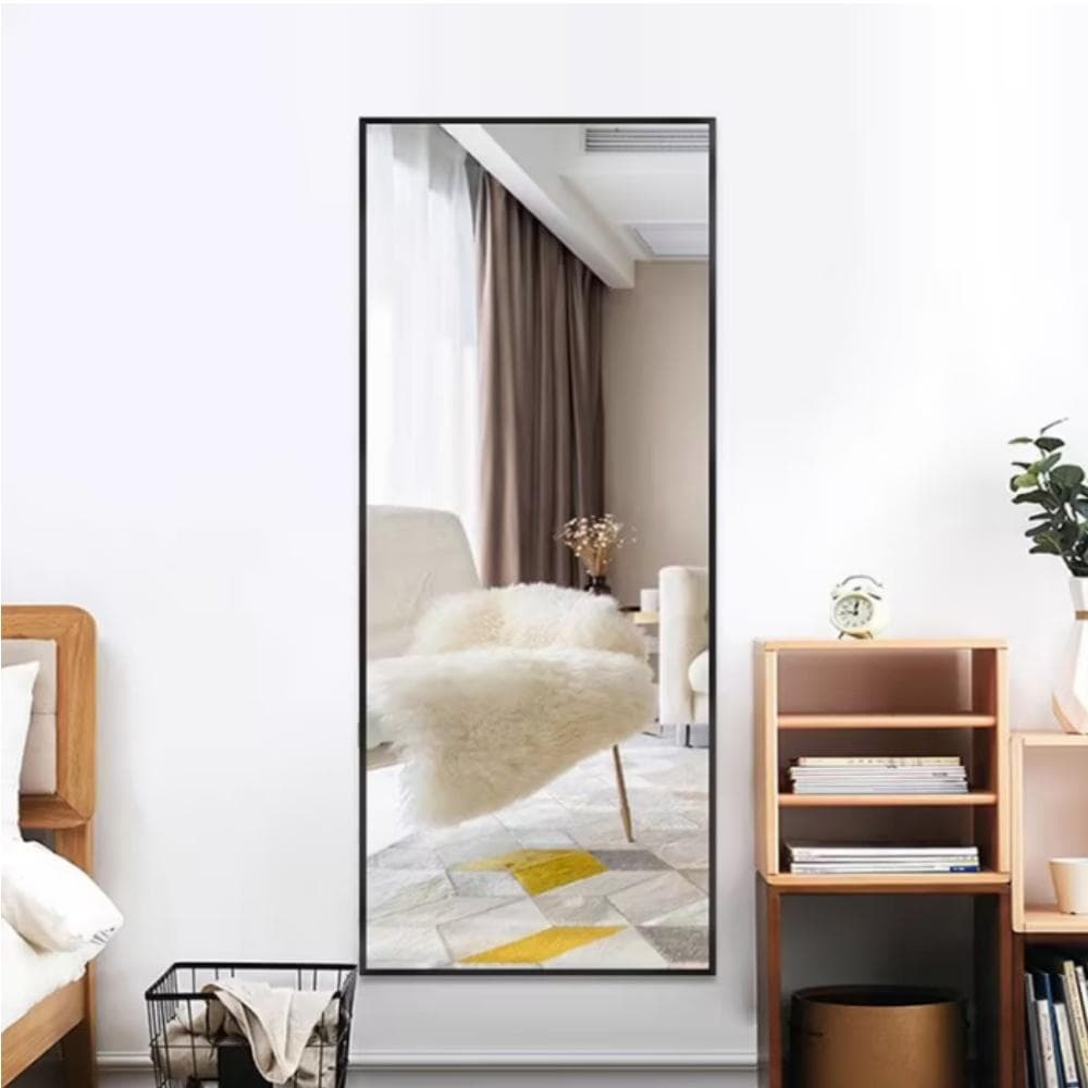 全身鏡 姿見鏡 スタンドミラー 強化ガラス 直角 壁掛けミラー160*50CM