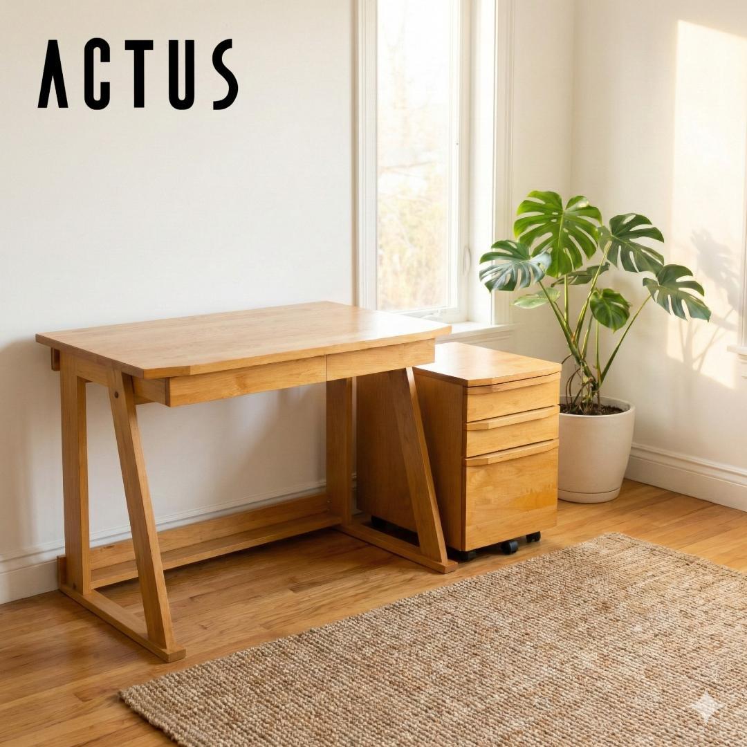 ACTUS アクタス REVE リーヴェ デスク 北欧風 キズ有