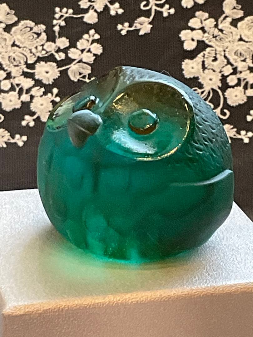 ドームフランス　Daum 置物　鳥　フクロウ