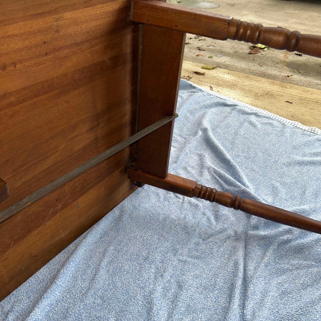 アンティーク木製センターテーブル メジャー付き