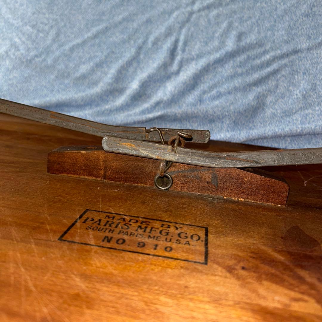 アンティーク木製センターテーブル メジャー付き