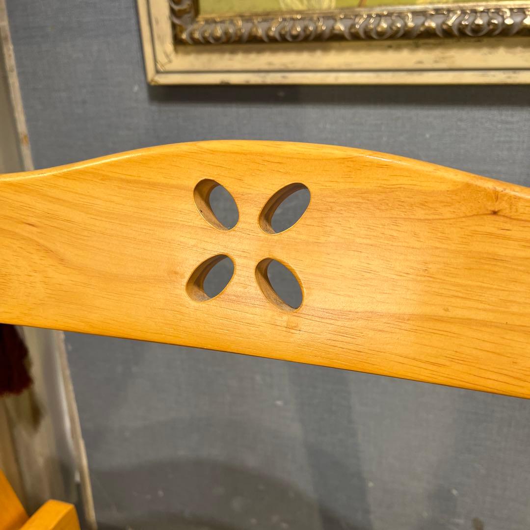 ２脚セット　フレンチカントリーフォールディングチェア　　木製