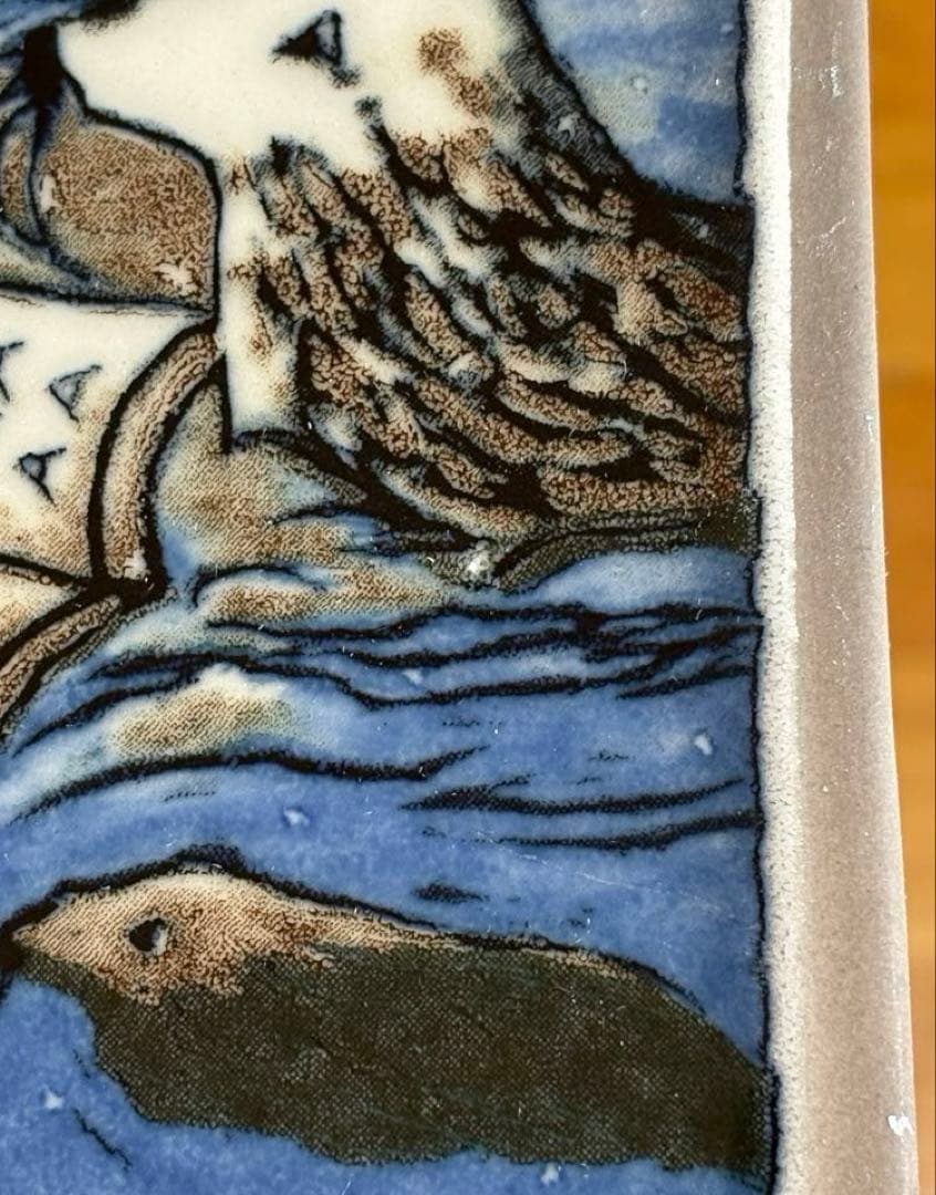 【希少品】ARABIA ヘルヤ ラッペーンランタ市別注 \"Norppa\" 陶板画