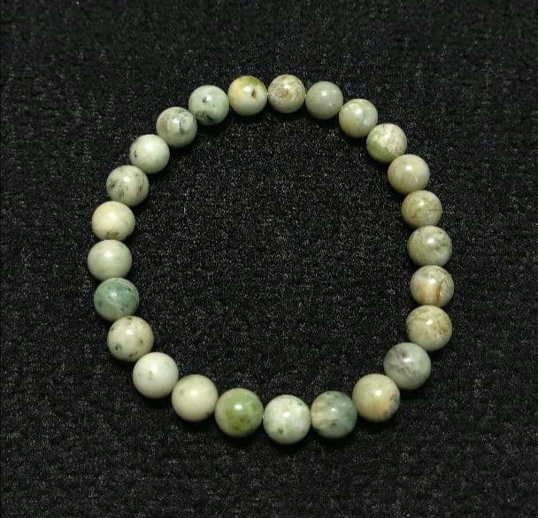 【高品質】日高翡翠　ブレスレット　８㎜　小粒　ひすい　ヒスイ　健康運