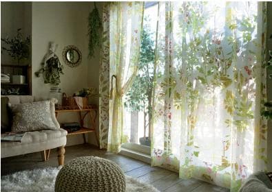 びっくりカーテン　95×211　両開き　薄手カーテン