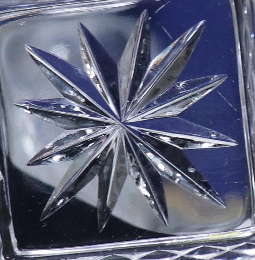 オールド・バカラ 極稀少 ブロンズ装飾 スクエア型 灰皿 ディアマン・ビゾー