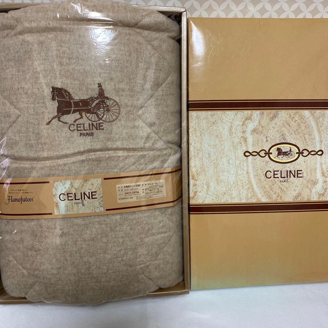 未使用　セリーヌ　CELINE 合繊掛布団　薄手　肌掛　140×190 日本製