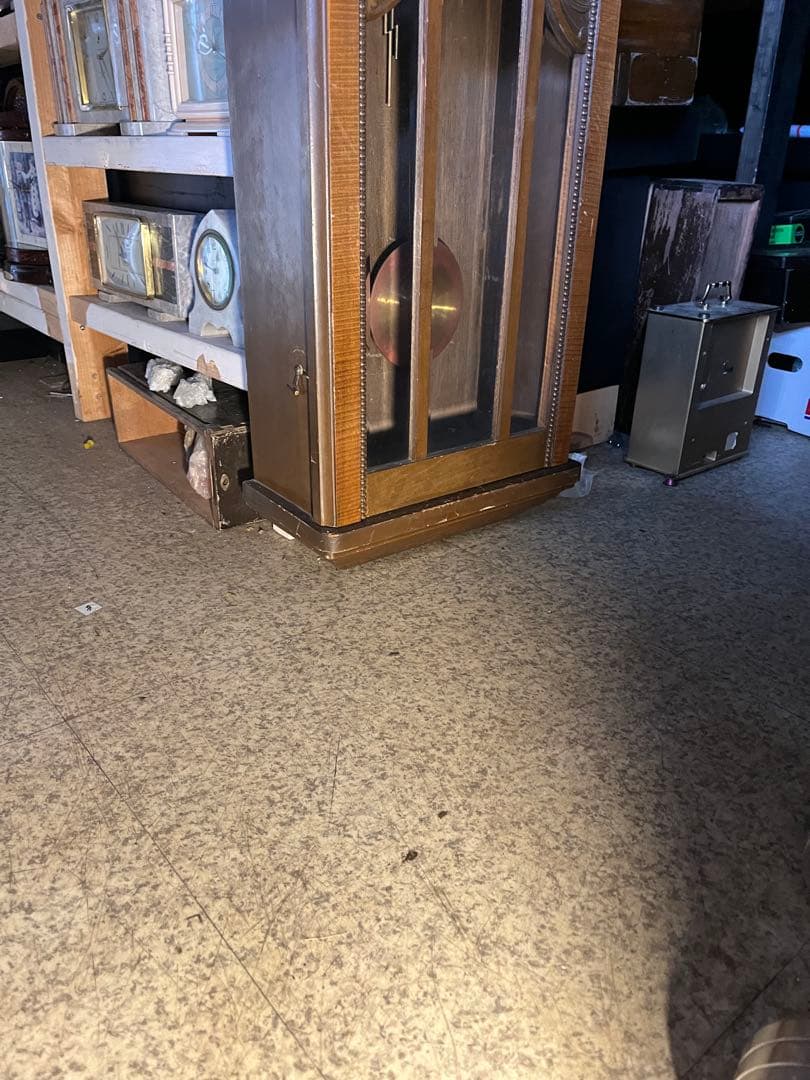 柱時計、明治ゼンマイ振り子時計、振り子時計、98センチ掛け時計、ゼンマイ振り子