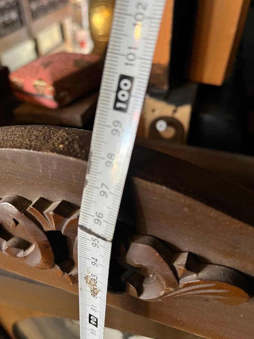 柱時計、明治ゼンマイ振り子時計、振り子時計、98センチ掛け時計、ゼンマイ振り子