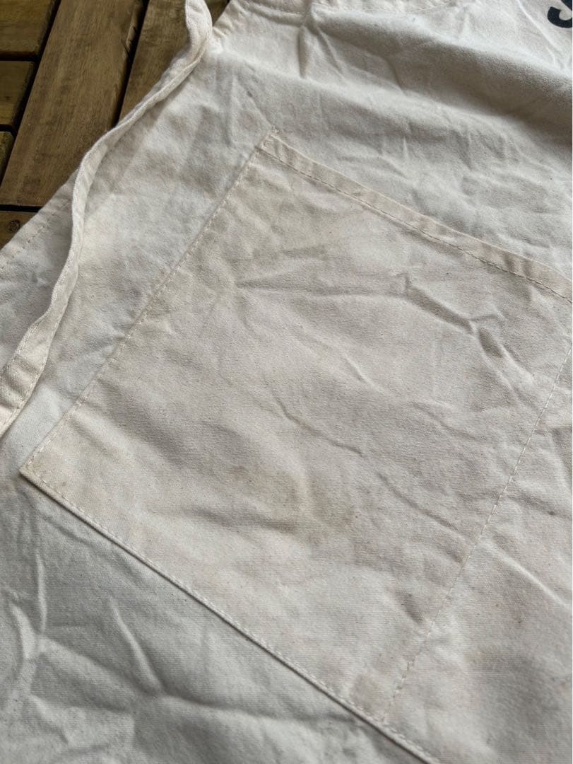 レア　STANDARD コットンエプロン アイボリー