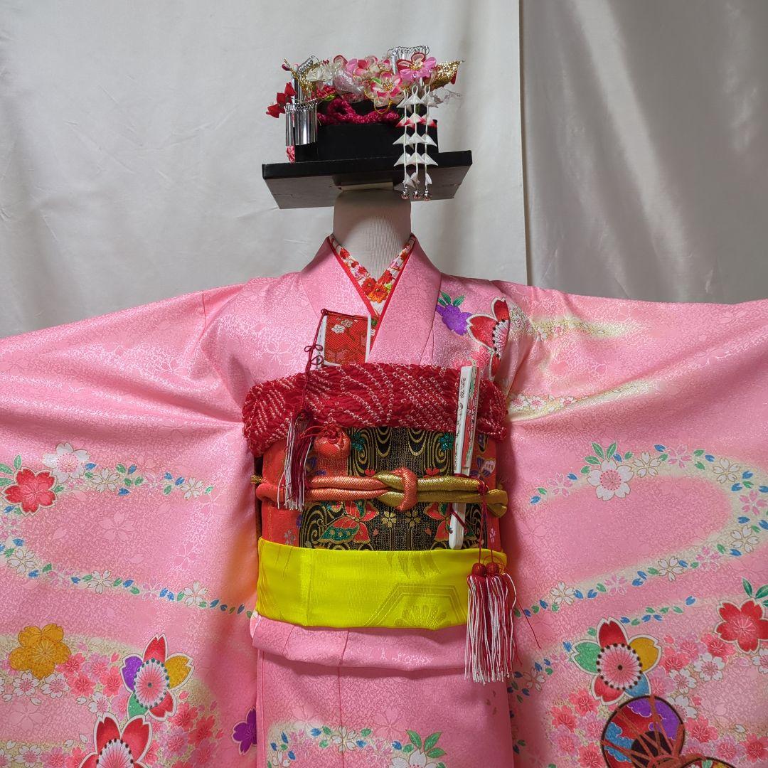 七五三　７歳用　着物コーディネート一式　美品