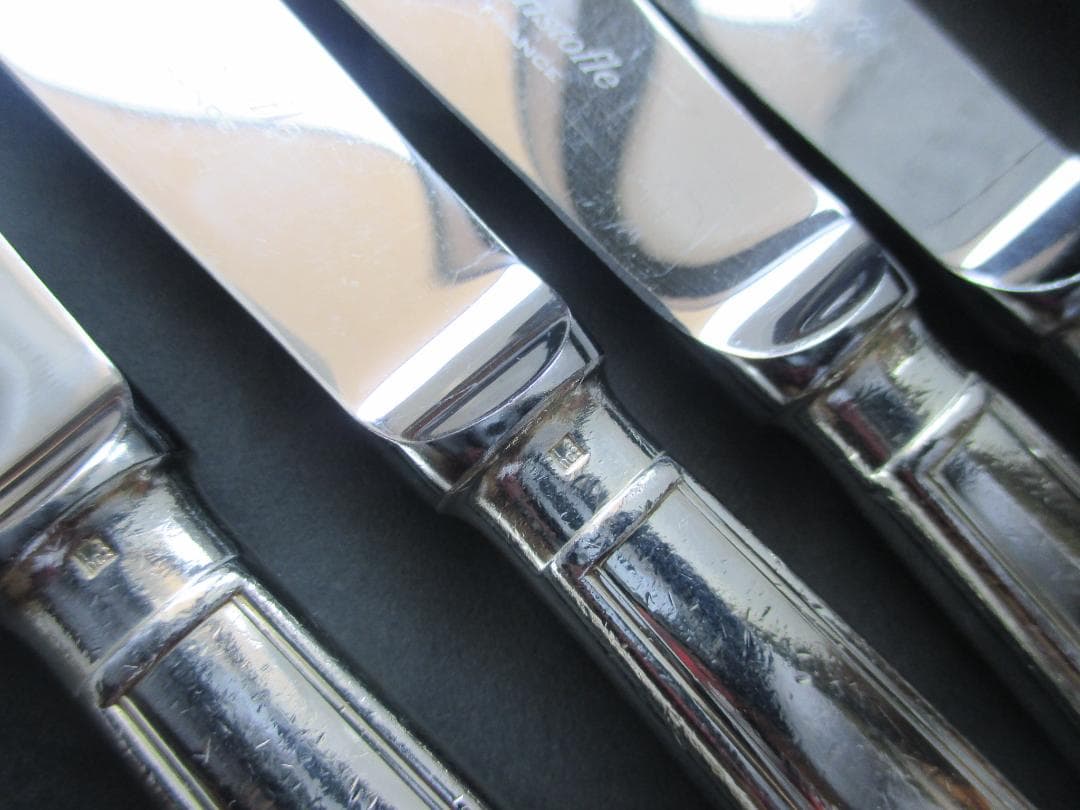 ☆仏蘭西銀器クリストフルシルバー テーブルナイフ4本セット アルビ