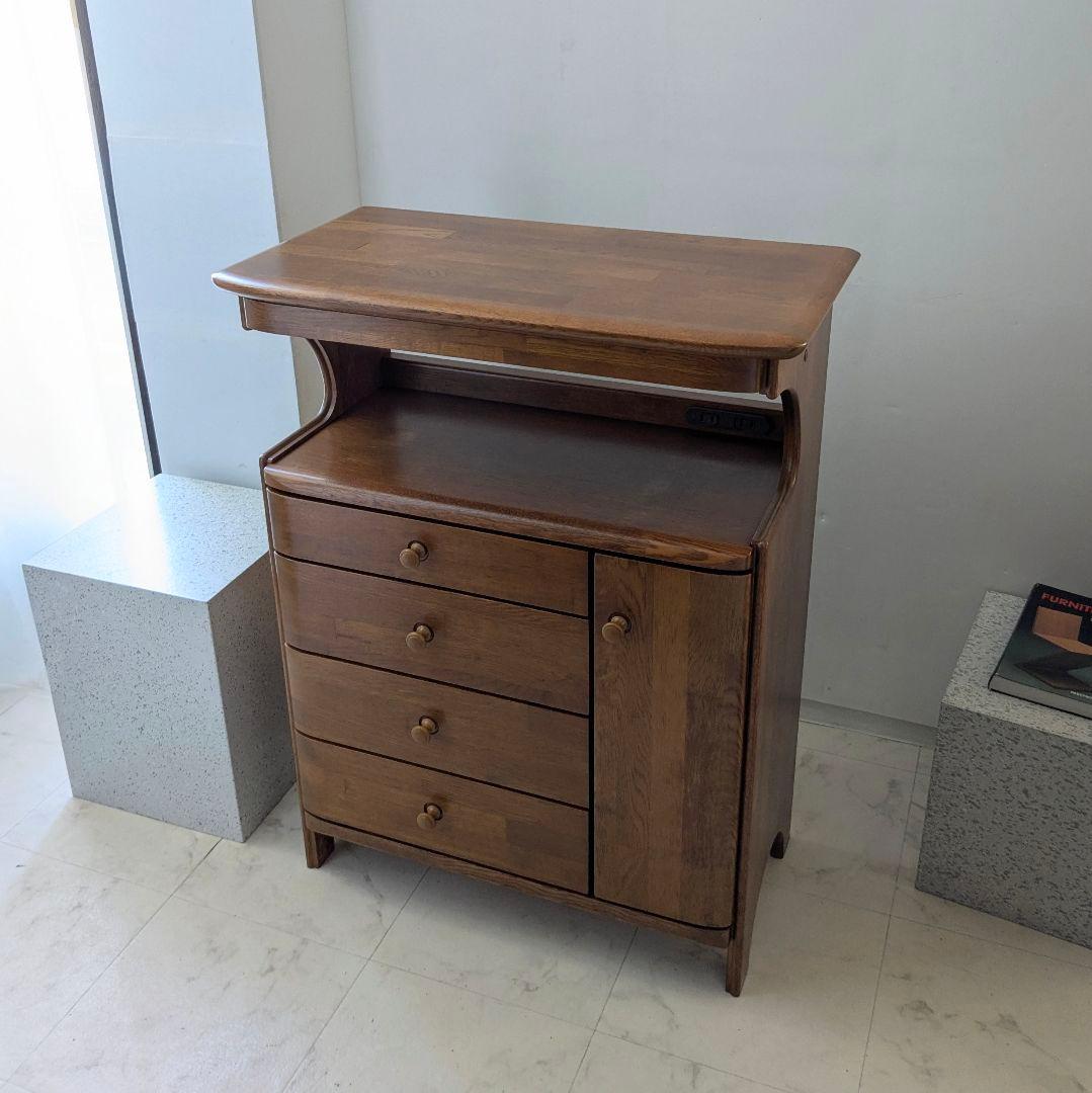 マルニ木工 ビンテージ キャビネット 90年代 地中海シリーズ ダークナチュラル