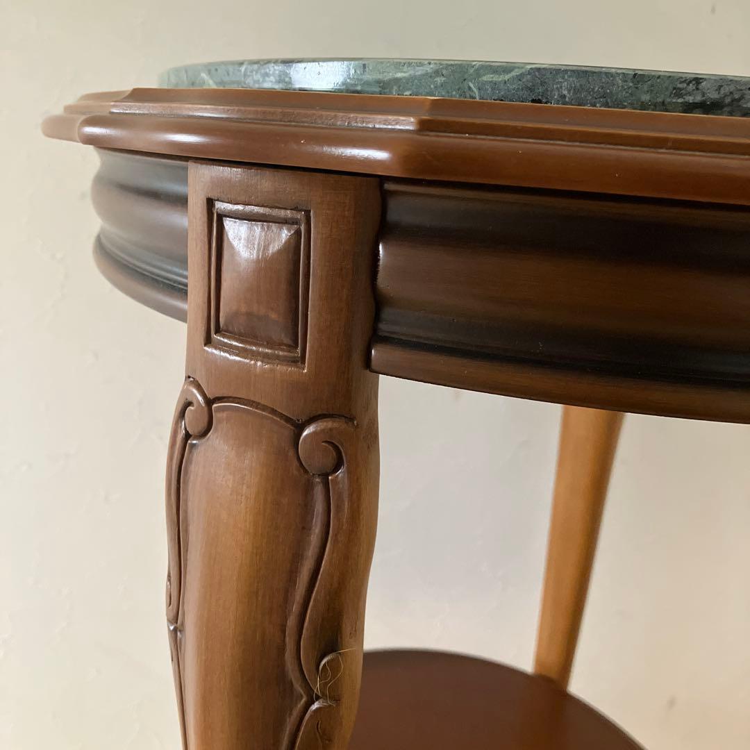 《値下げ》石の天板サイドテーブル