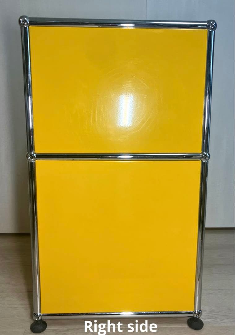 USM Haller/USM ハラー サイドテーブル 2段キャビネット/イエロー