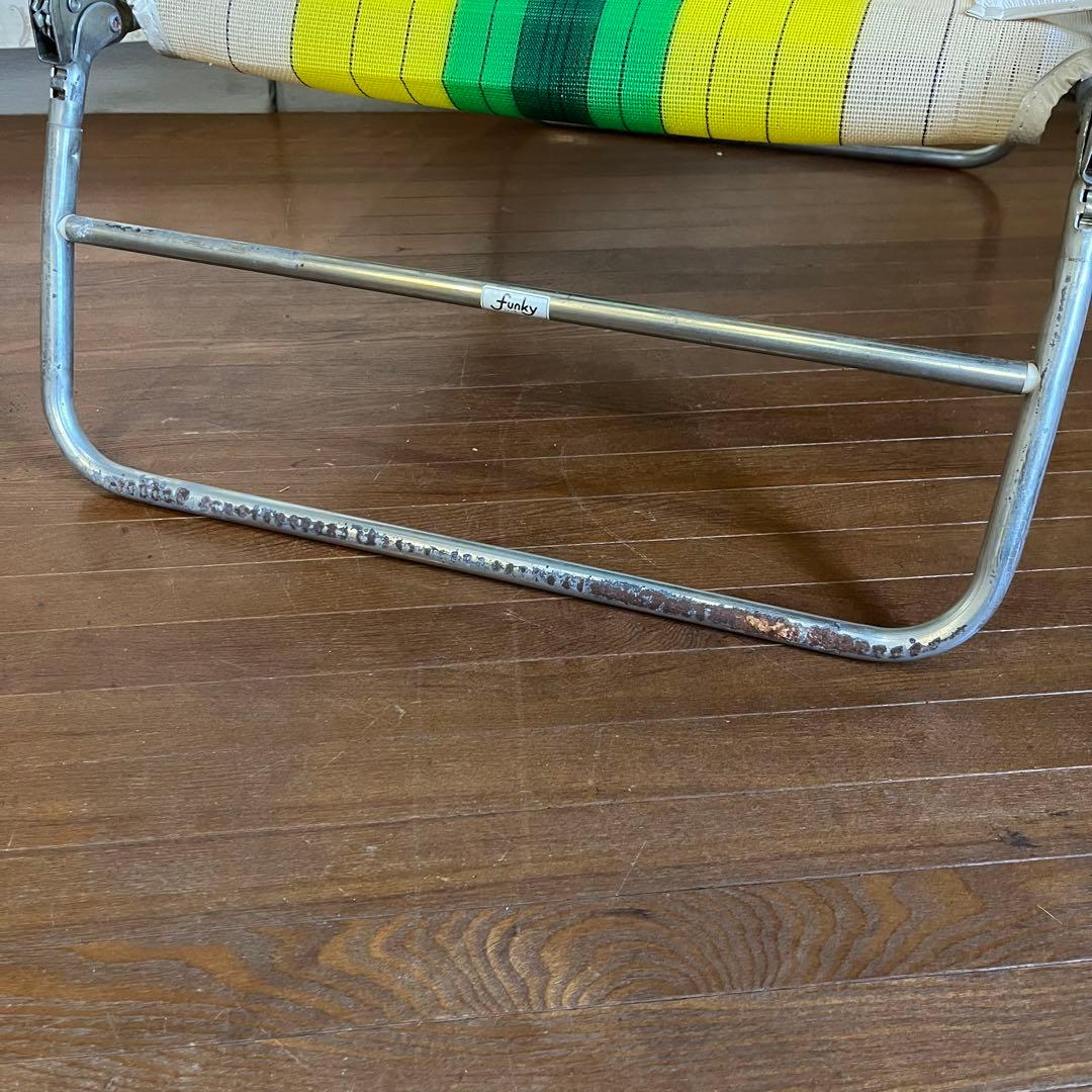 【アンティーク】昭和レトロ レトロポップ サマーベッド ボンボンベッド 古道具