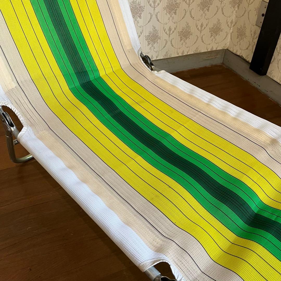 【アンティーク】昭和レトロ レトロポップ サマーベッド ボンボンベッド 古道具