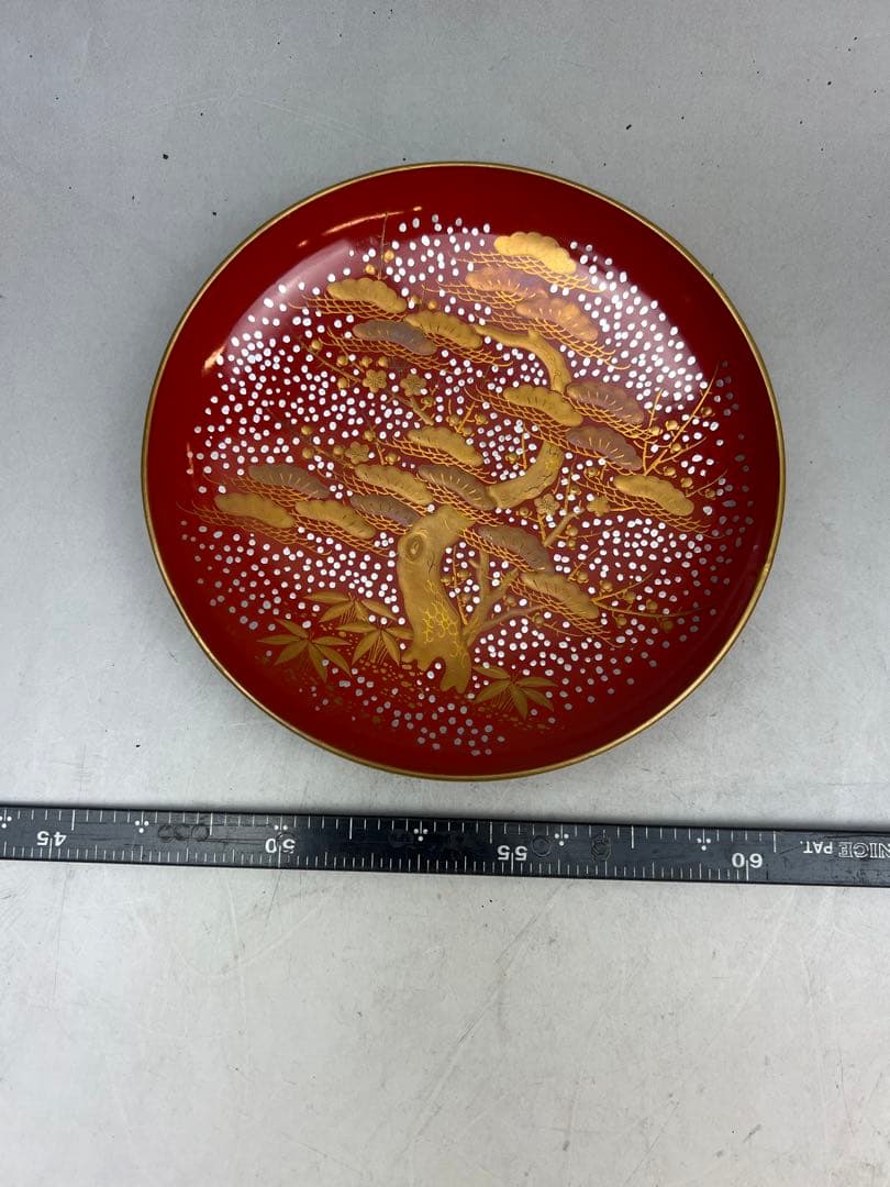 美品］金彩 九つ組盃 金蒔絵 正月 祝い 本漆塗り - メルカリ