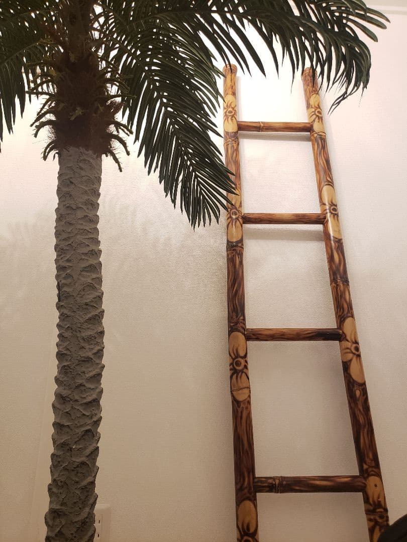 ヴィンテージ バンブー はしご アジアン インテリア ディスプレイ アンティーク